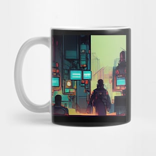 Mechanical project cyberpunk | Comics Style Mug